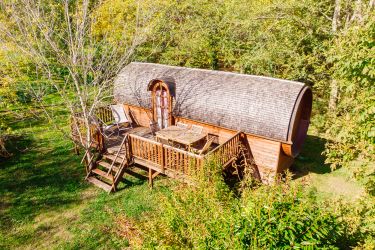 Sleep in a traditional Wine Caravan from Girond...